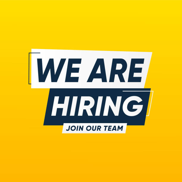 We are hiring , job announcement vector design template